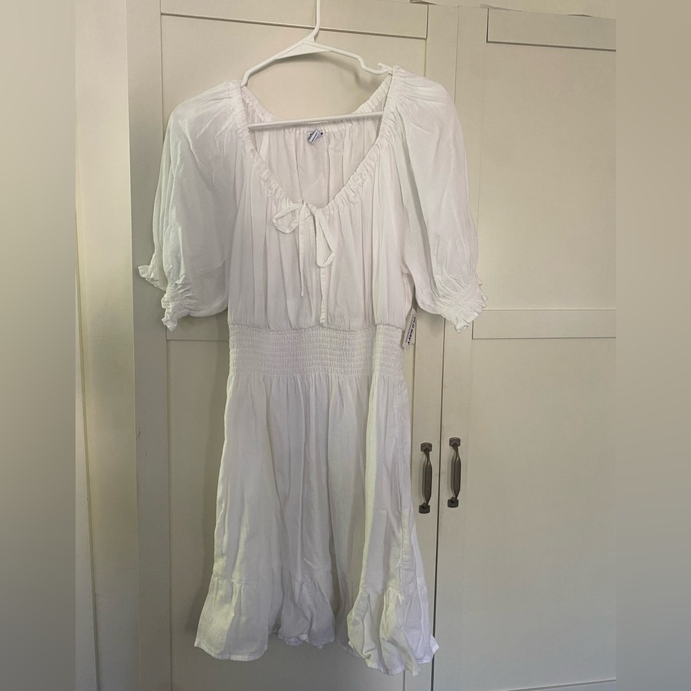 White boho old navy summer dress